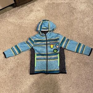 new with out tags Marvel Blue and Green Character zip up  Hoodie